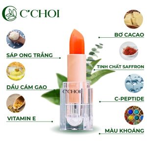 Son Dưỡng Saffron CChoi Có Màu - Bí mật cho đôi môi căng mọng, tươi tắn 8 son duong saffron cchoi co mau 1