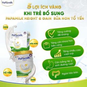 sua non to yen papamilk height gain 1 1