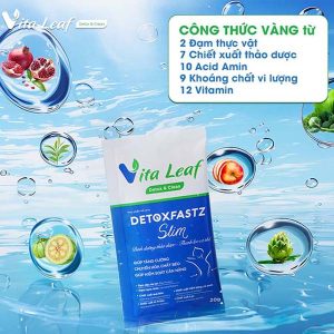 Bột Detoxfastz Slim - Hỗ trợ thải độc, giảm cân vóc dáng thon gọn 10 bot detoxfastz slim ho tro thai doc giam can 3