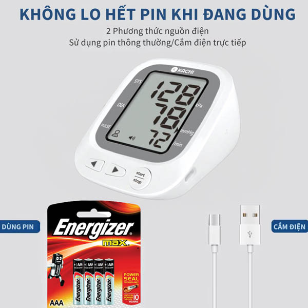 Máy đo huyết áp bắp tay Kachi JN-163B 8 may do huyet ap kachi 6