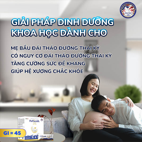 Papamilk Diasure - Dinh dưỡng vàng cho mẹ bầu và người tiểu đường 10 sua cho nguoi tieu duong papamilk diasure chua to yen