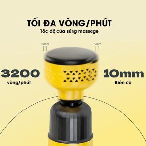 TurboRevive OG-1102L - Súng Massage Nóng Lạnh Đột Phá Phục Hồi Cơ Bắp 11 sung massage nong lanh turborevive 4