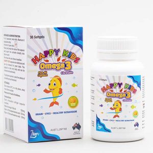Viên nhai Happy Kids hỗ trợ sáng mắt bổ sung Omega 3