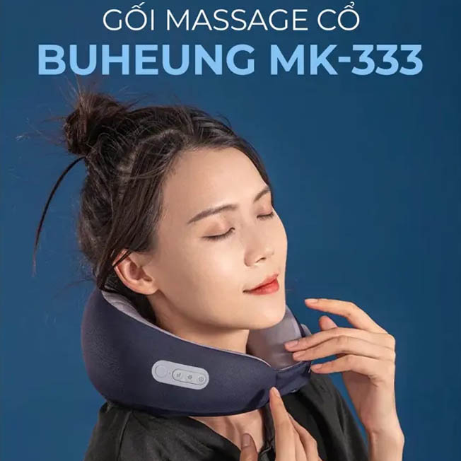 Gối Massage Cổ Buheung MK-333 - Giảm Đau Mỏi Tức Thì, Thư Giãn Tuyệt Đối 12 goi massage co buheung mk 333 1