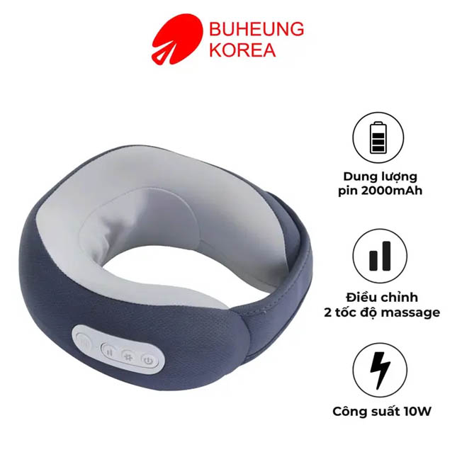 Gối Massage Cổ Buheung MK-333 - Giảm Đau Mỏi Tức Thì, Thư Giãn Tuyệt Đối 3 goi massage co buheung mk 333