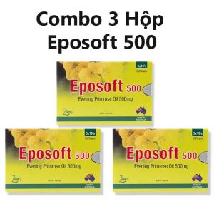 Combo 3 hộp Eposoft 500 - Bí Quyết Cân Bằng Nội Tiết, Gìn Giữ Nét Xuân Cho Phái Đẹp