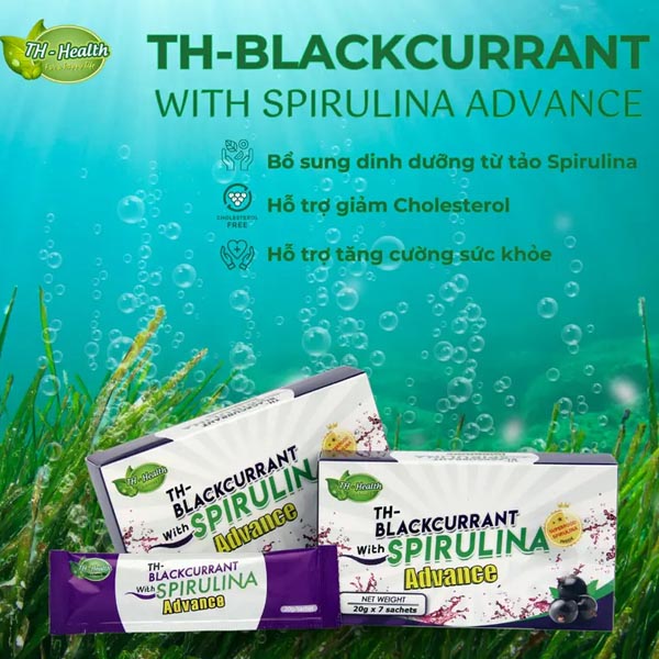 TH Blackcurrant with Spirulina Advance - Chăm Sóc Sức Khỏe Toàn Diện 12 th blackcurrant with spirulina advance 1