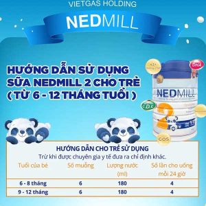 Nedmill Stage 2 – Sữa cho Trẻ từ 6-12 tháng tuổi 11 Nedmill Stage 2 – Sữa cho Trẻ từ 6-12 tháng tuổi - Ảnh 5