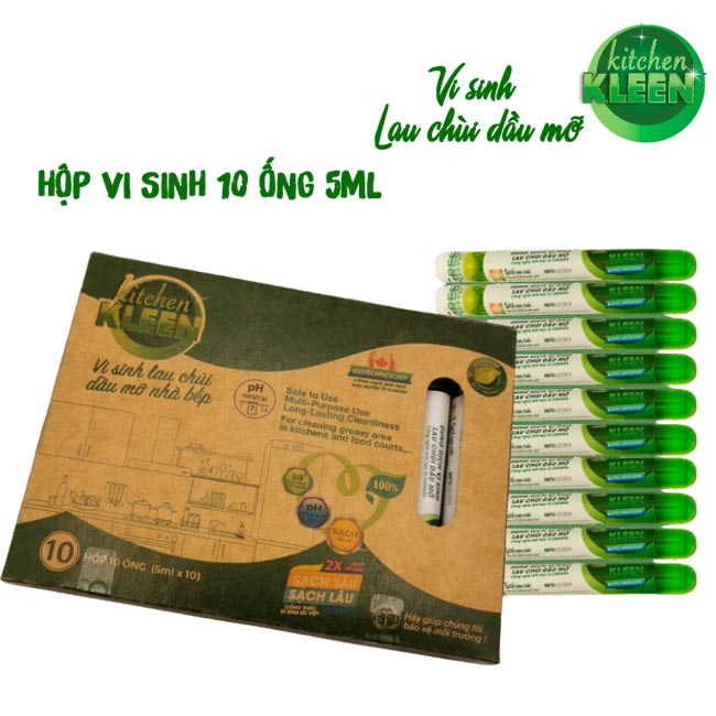 Hộp Vi Sinh Lau Chùi Dầu Mỡ Kitchen Kleen - Đánh Bay Dầu Mỡ Nhà Bếp 14 hop vi sinh lau chui dau mo kitchen kleen