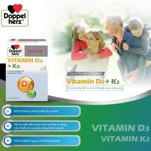 Vitamin D3 K2 Hỗ Trợ Hấp Thu Canxi, Giảm Loãng Xương - Ảnh 2