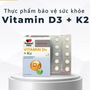 Vitamin D3 K2 Hỗ Trợ Hấp Thu Canxi, Giảm Loãng Xương