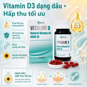 Vitaline D - Viên Uống Vitamin D3 4000 IU Tây Ban Nha - Ảnh 4