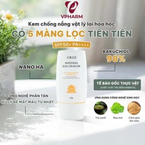 Kem Chống Nắng Nâng Tone Ngừa Lão Hóa Bakuchiol +Dr.lee - Ảnh 3