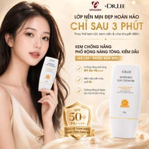 Kem Chống Nắng Nâng Tone Ngừa Lão Hóa Bakuchiol +Dr.lee - Ảnh 6