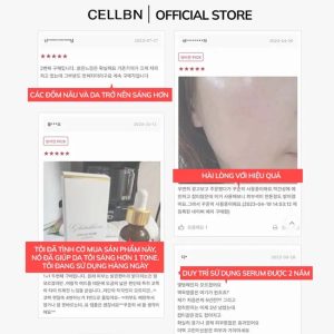 Serum Trắng Da Mờ Thâm Nám Glutathione 20.000ppm CELLBN - Ảnh 5