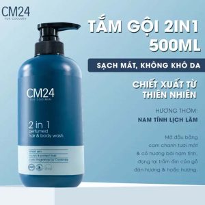Tắm Gội Nam 2in1 Hương Nước Hoa CM24 - Sữa Tắm Gội Toàn Thân - Ảnh 2