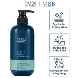 Tắm Gội Nam 2in1 Hương Nước Hoa CM24 - Sữa Tắm Gội Toàn Thân