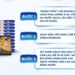 Dung dịch Vi Sinh Lau Chùi Đa Năng 3E Kleen Làm Sạch An Toàn - Ảnh 4